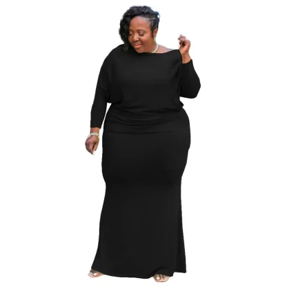 Loose Fit Plus Size Maxi Dresses