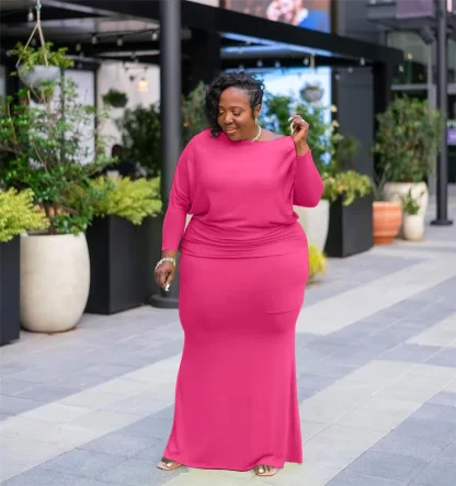 Loose Fit Plus Size Maxi Dresses - Image 3