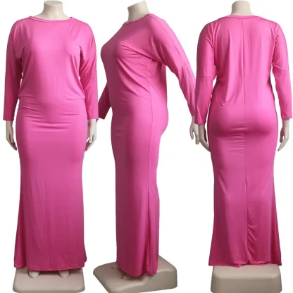 Loose Fit Plus Size Maxi Dresses - Image 5