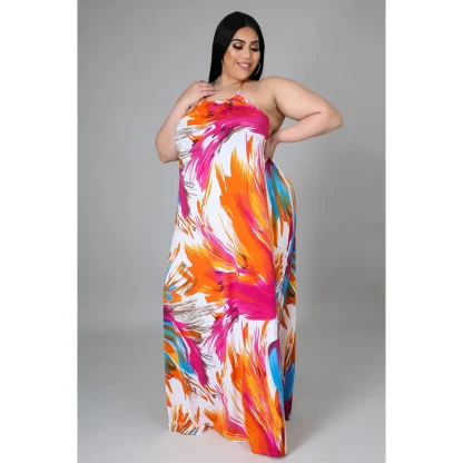 Open Back Plus Size Maxi Dresses - Image 6