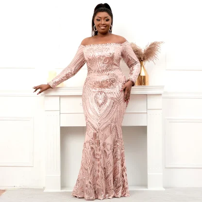 Full Sleeve Plus Size Maxi Dresses