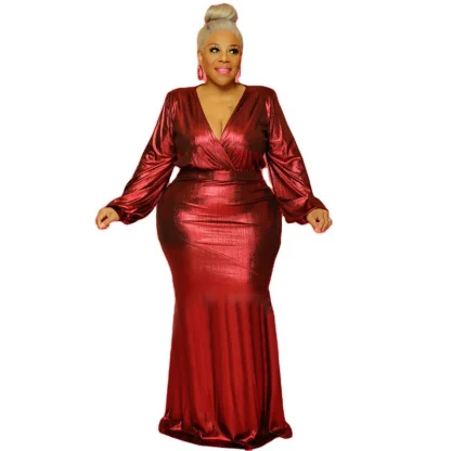 Elegant Plus Size Party Maxi Dresses - Image 4