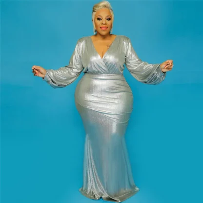 Elegant Plus Size Party Maxi Dresses - Image 2
