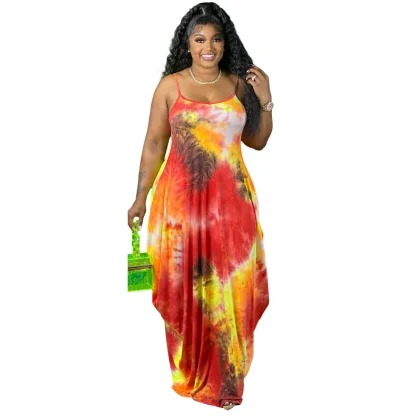 Summer Print Plus Size Maxi Dresses - Image 2