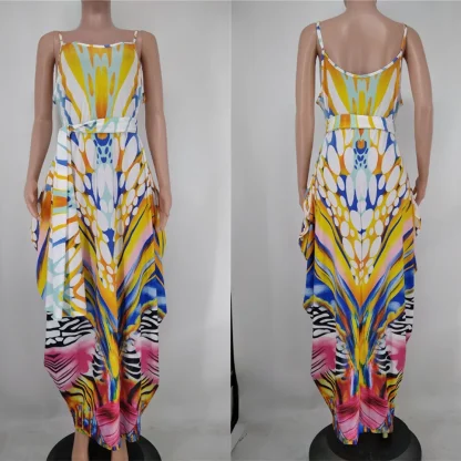 Summer Print Plus Size Maxi Dresses - Image 4