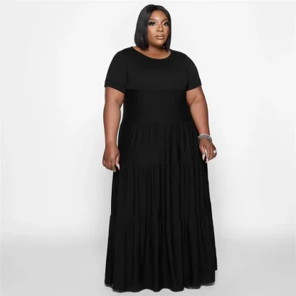 Loose Neck Plus Size Maxi Dresses
