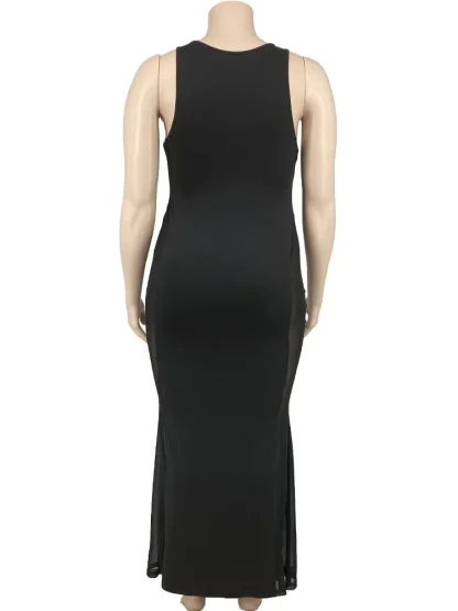 Lace Up Plus Size Maxi Dresses - Image 5