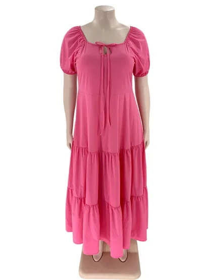 Summer Tiered Plus Size Maxi Dresses - Image 6