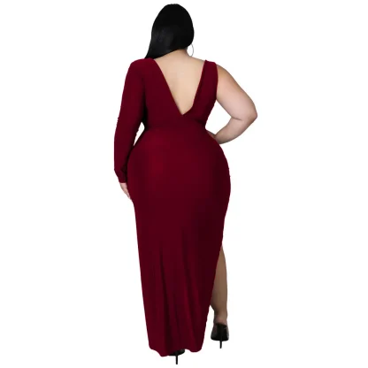 Sexy Hollow Out Plus Size Maxi Dress - Image 6