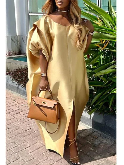 Casual Loose Plus Size Maxi Dress - Image 4