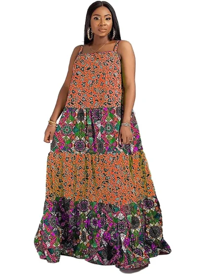Floral Fantasy Plus Size Maxi Dress - Image 4