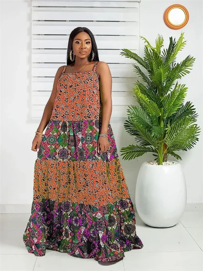 Floral Fantasy Plus Size Maxi Dress
