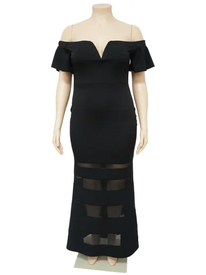 Short Sleeve Plus Size Maxi Dress - Image 6