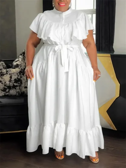 Formal Evening Plus Size Maxi Dress - Image 5
