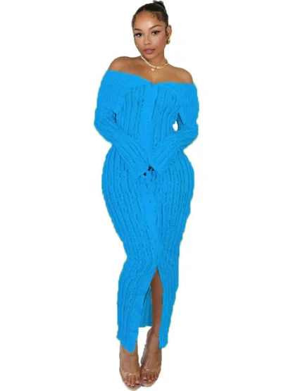Sexy Bodycon Plus Size Maxi Dress - Image 4